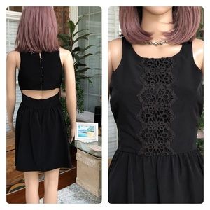 BCBGeneration - Cutout Back Embroidered Dr…